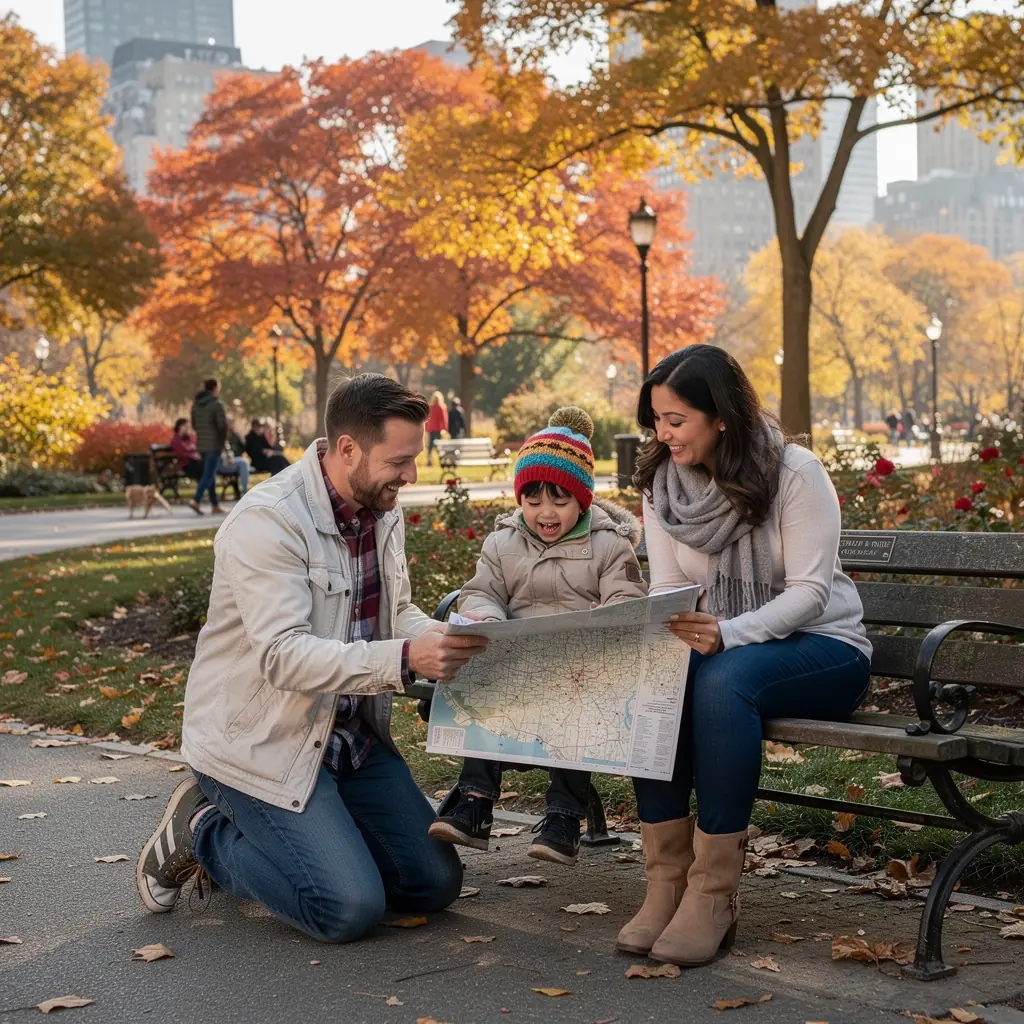 Mapa offline z zaznaczonymi trasami i notatkami czasowymi.